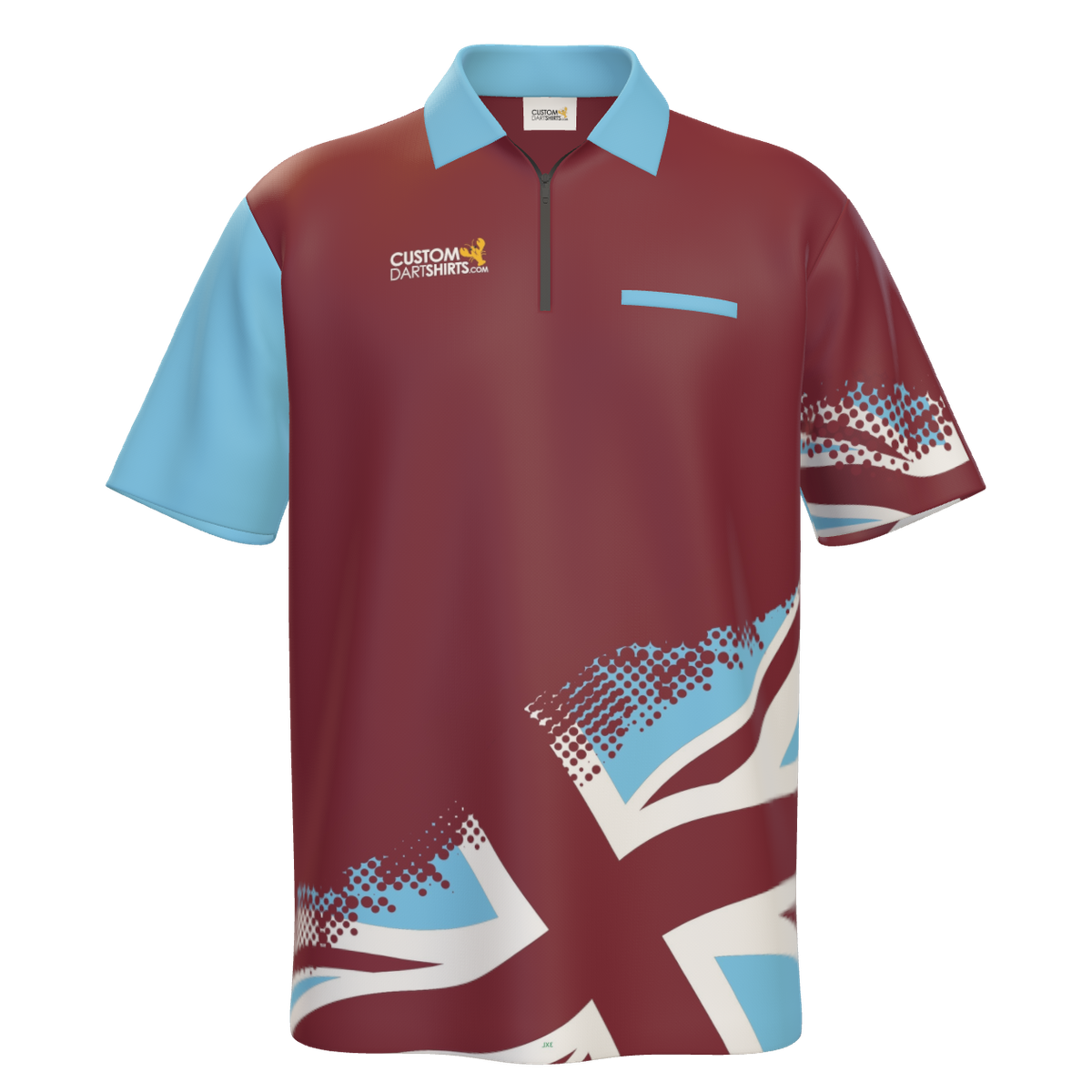Claret & Blue Union Jack - MTOA — front
