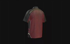 CREAM AND CLARET 01 Crimson Mesh - MTO — 360° spin