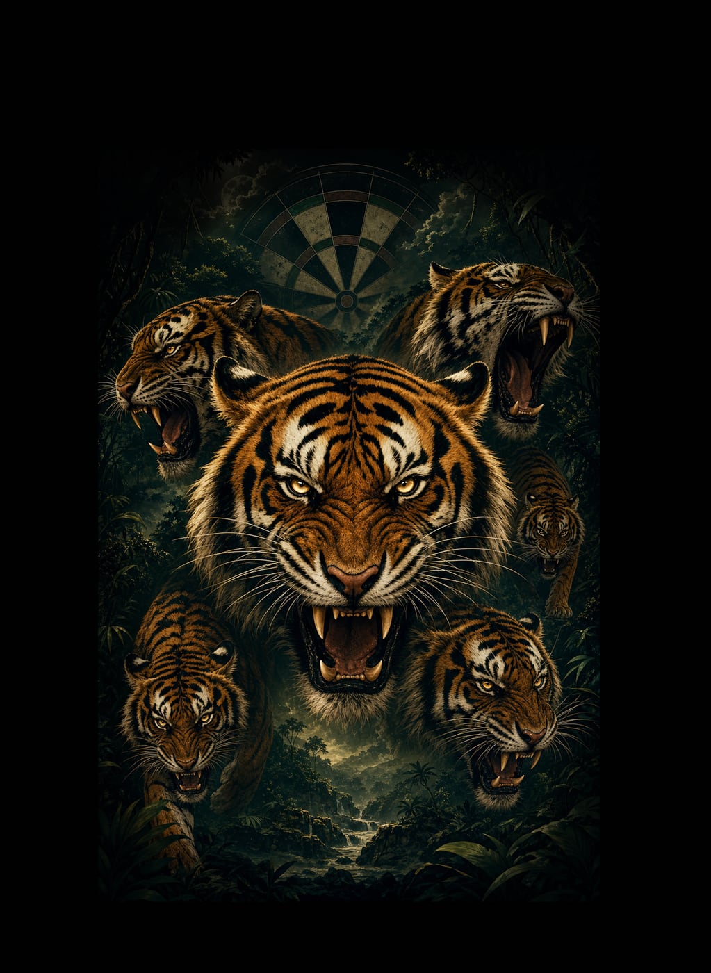 AI-designed dart shirt artwork